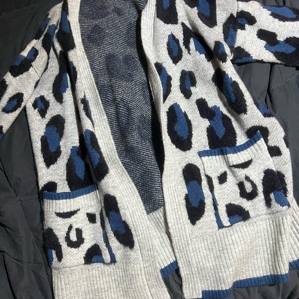 George Gray and Blue Patterned women’s Cardigan